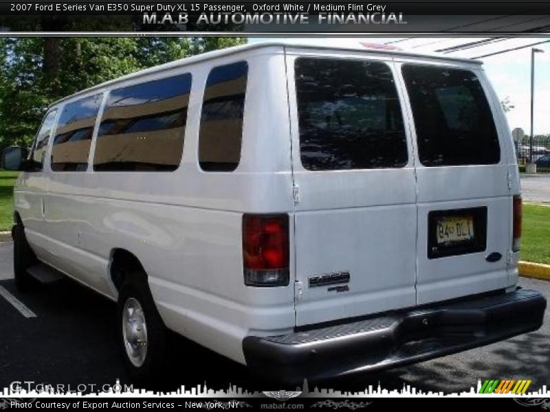 Oxford White / Medium Flint Grey 2007 Ford E Series Van E350 Super Duty XL 15 Passenger