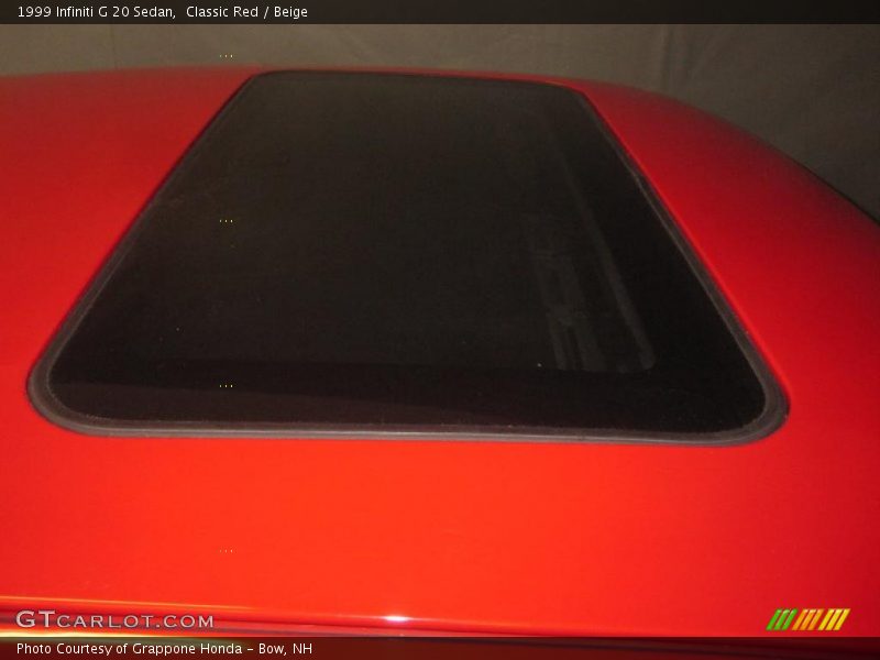 Classic Red / Beige 1999 Infiniti G 20 Sedan