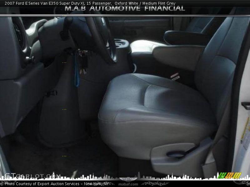 Oxford White / Medium Flint Grey 2007 Ford E Series Van E350 Super Duty XL 15 Passenger