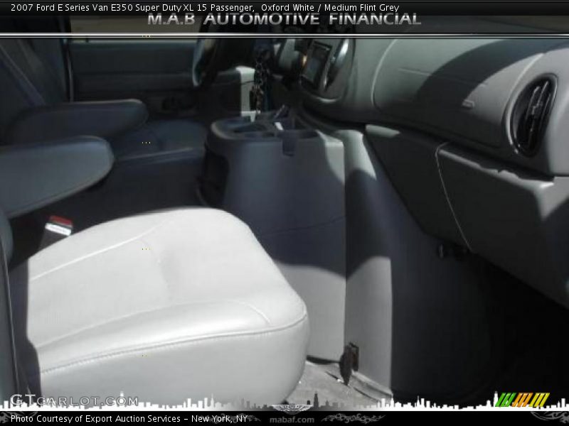 Oxford White / Medium Flint Grey 2007 Ford E Series Van E350 Super Duty XL 15 Passenger