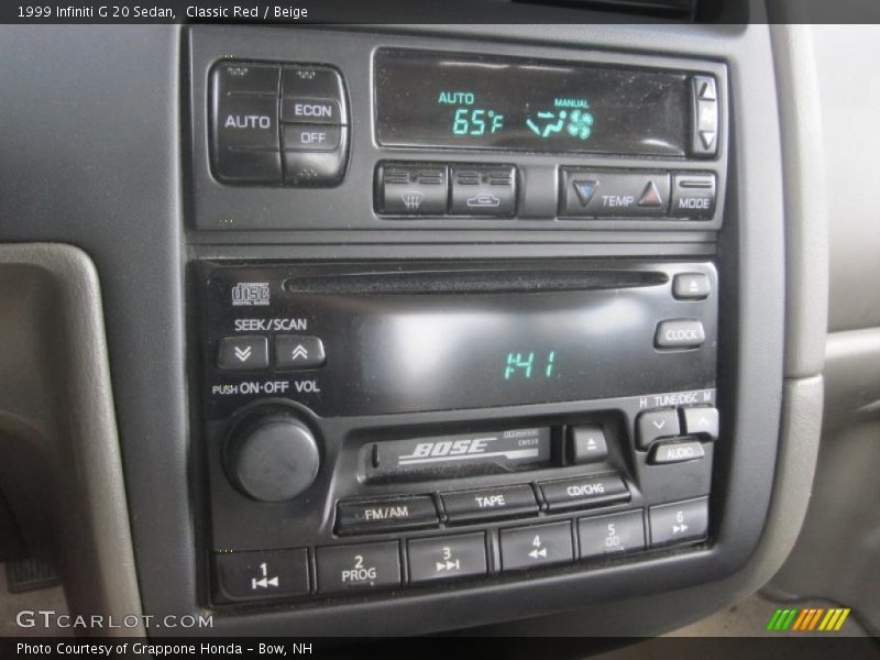 Classic Red / Beige 1999 Infiniti G 20 Sedan