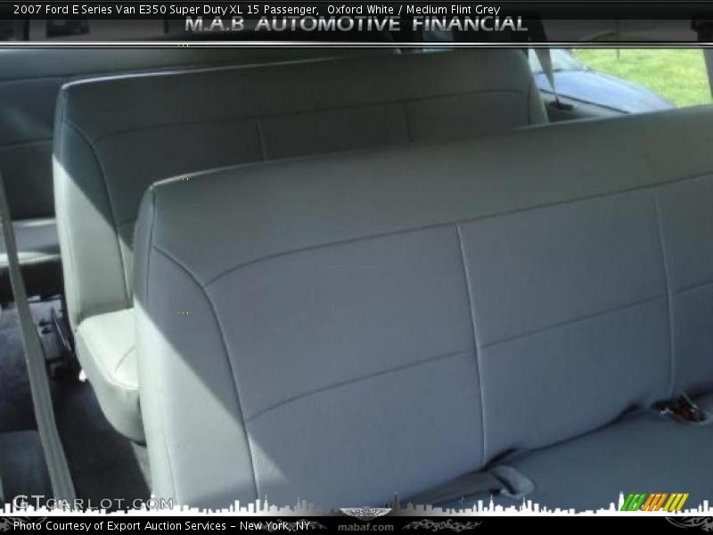 Oxford White / Medium Flint Grey 2007 Ford E Series Van E350 Super Duty XL 15 Passenger