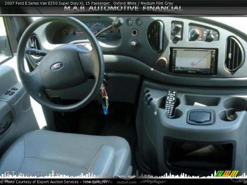 Oxford White / Medium Flint Grey 2007 Ford E Series Van E350 Super Duty XL 15 Passenger