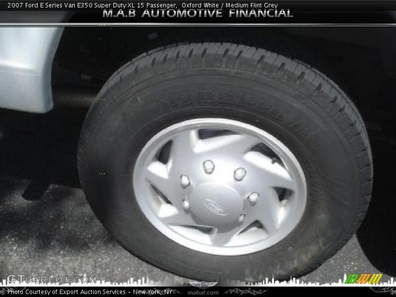 Oxford White / Medium Flint Grey 2007 Ford E Series Van E350 Super Duty XL 15 Passenger