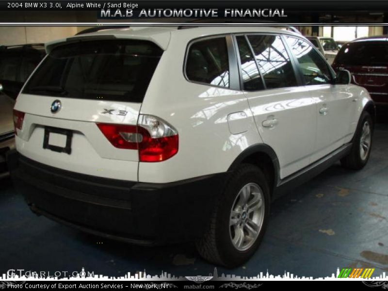 Alpine White / Sand Beige 2004 BMW X3 3.0i