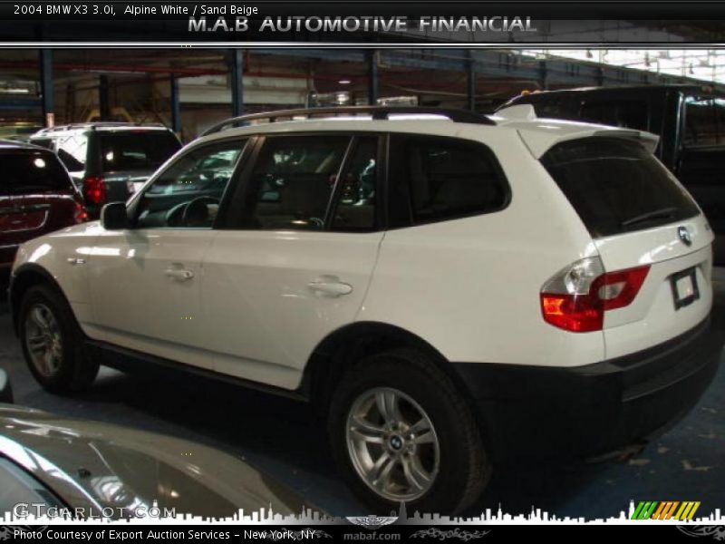 Alpine White / Sand Beige 2004 BMW X3 3.0i
