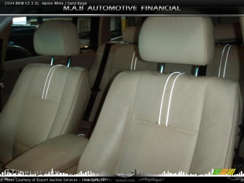 Alpine White / Sand Beige 2004 BMW X3 3.0i
