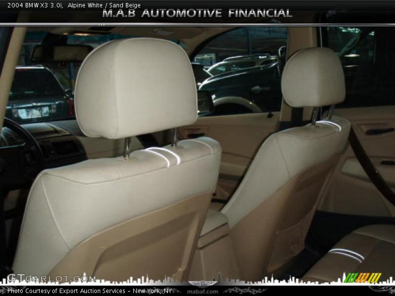 Alpine White / Sand Beige 2004 BMW X3 3.0i