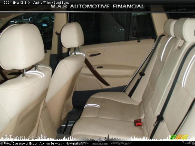Alpine White / Sand Beige 2004 BMW X3 3.0i