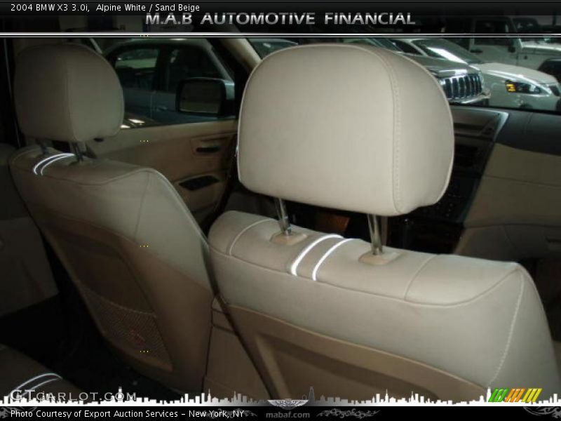 Alpine White / Sand Beige 2004 BMW X3 3.0i