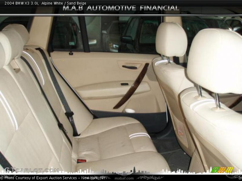 Alpine White / Sand Beige 2004 BMW X3 3.0i