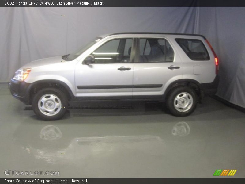 Satin Silver Metallic / Black 2002 Honda CR-V LX 4WD