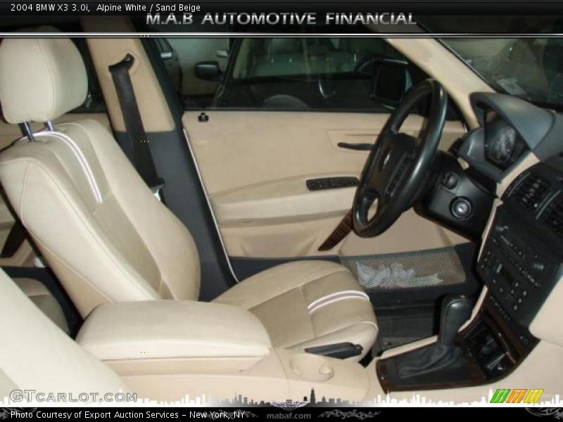 Alpine White / Sand Beige 2004 BMW X3 3.0i
