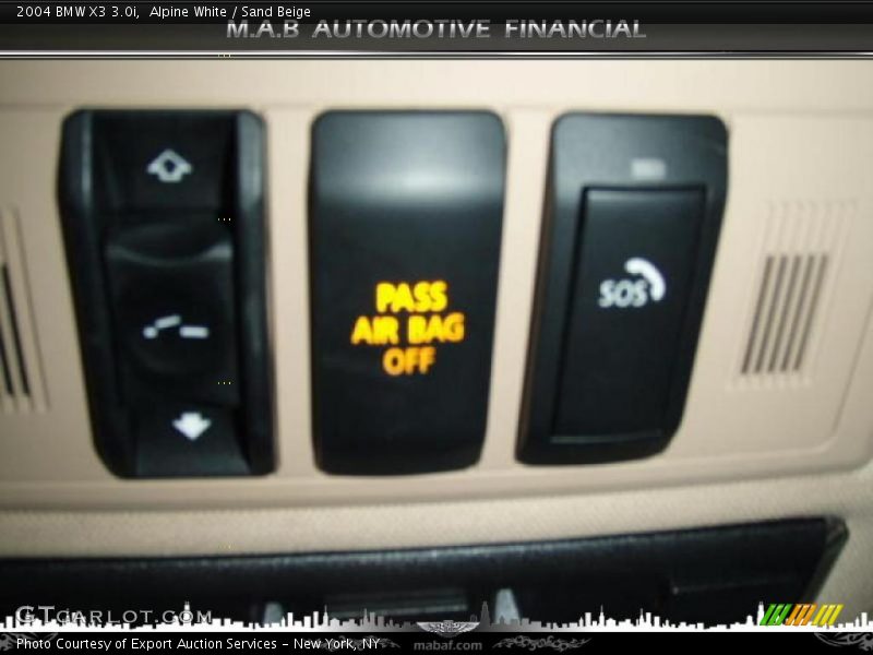 Alpine White / Sand Beige 2004 BMW X3 3.0i
