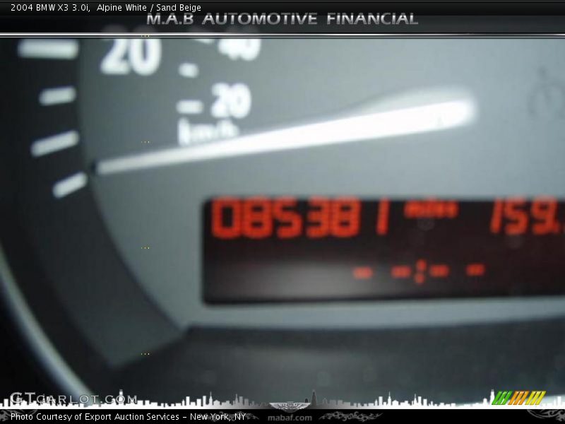 Alpine White / Sand Beige 2004 BMW X3 3.0i
