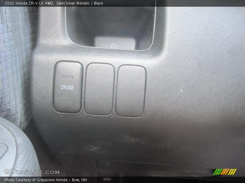 Satin Silver Metallic / Black 2002 Honda CR-V LX 4WD