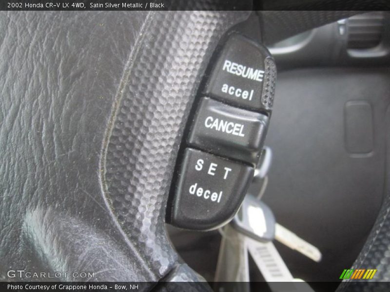 Satin Silver Metallic / Black 2002 Honda CR-V LX 4WD