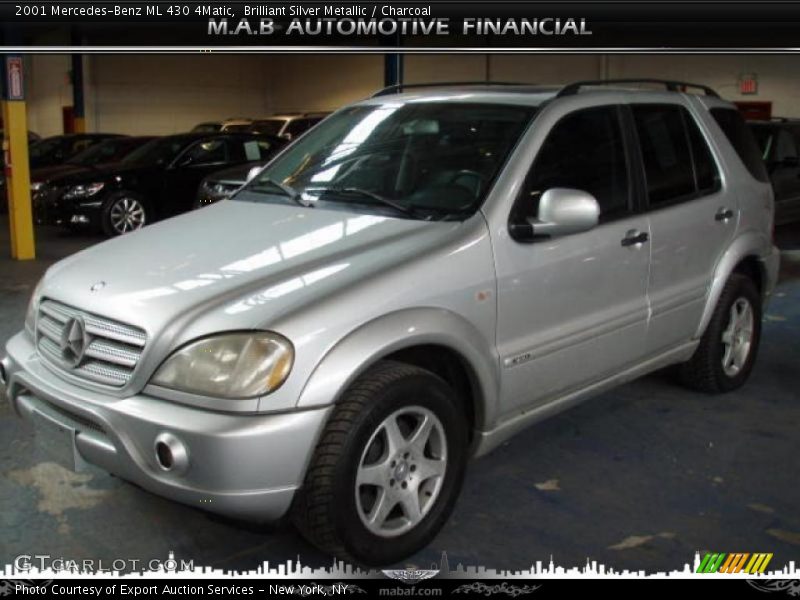 Brilliant Silver Metallic / Charcoal 2001 Mercedes-Benz ML 430 4Matic