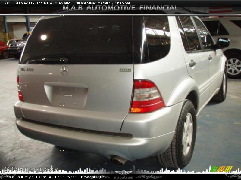 Brilliant Silver Metallic / Charcoal 2001 Mercedes-Benz ML 430 4Matic