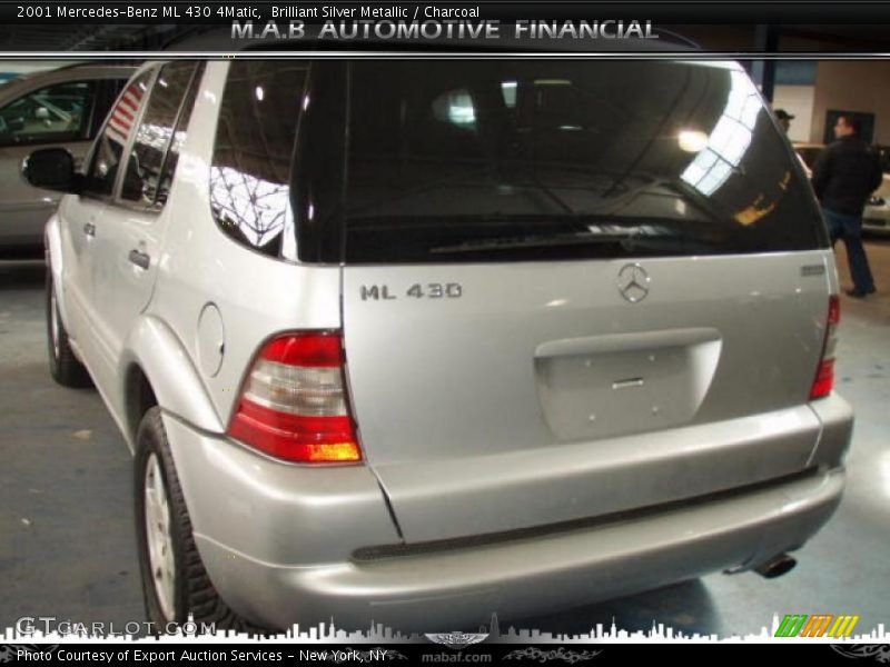 Brilliant Silver Metallic / Charcoal 2001 Mercedes-Benz ML 430 4Matic