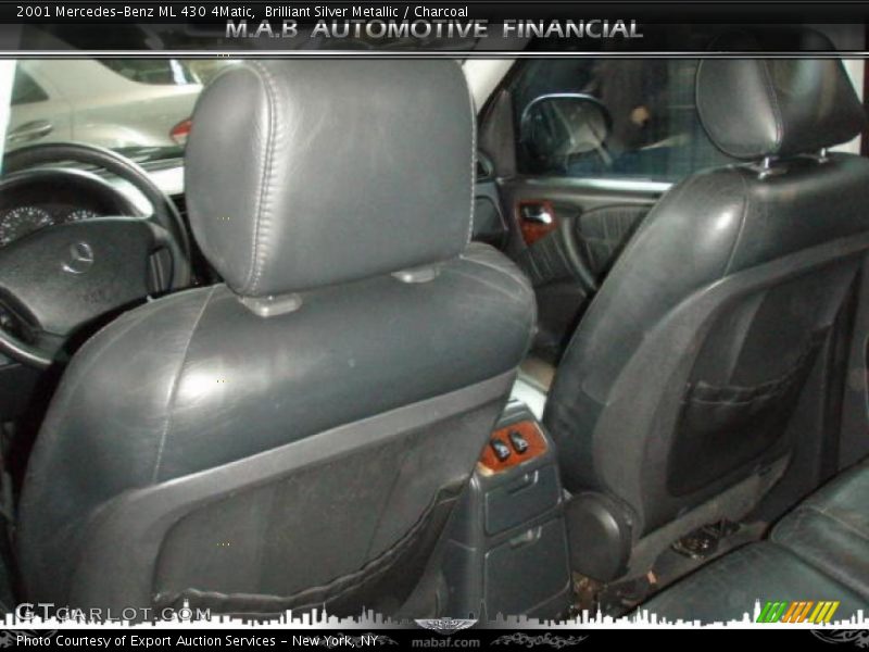 Brilliant Silver Metallic / Charcoal 2001 Mercedes-Benz ML 430 4Matic