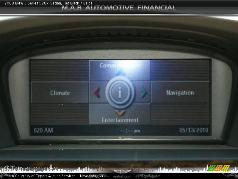 Jet Black / Beige 2008 BMW 5 Series 528xi Sedan