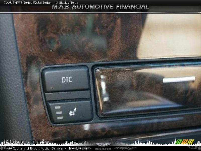 Jet Black / Beige 2008 BMW 5 Series 528xi Sedan