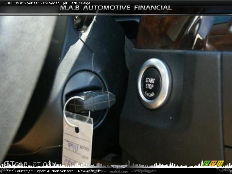 Jet Black / Beige 2008 BMW 5 Series 528xi Sedan