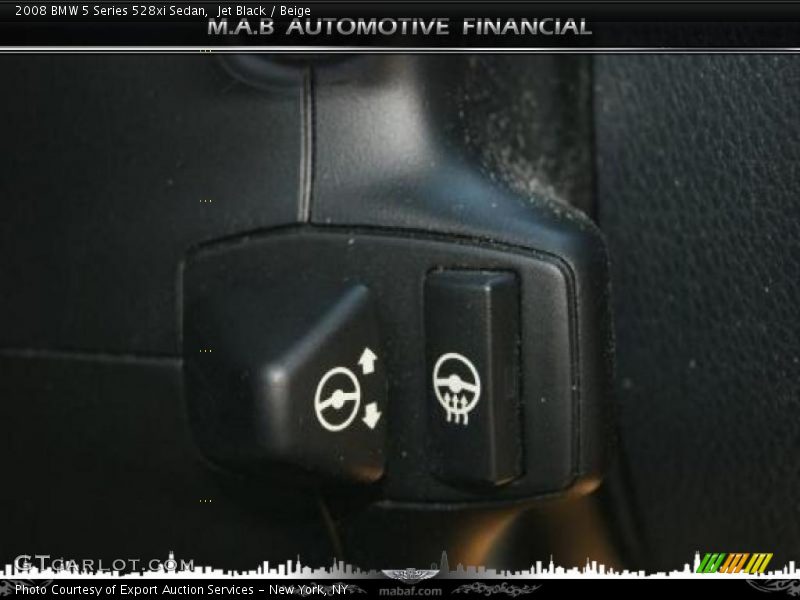 Jet Black / Beige 2008 BMW 5 Series 528xi Sedan