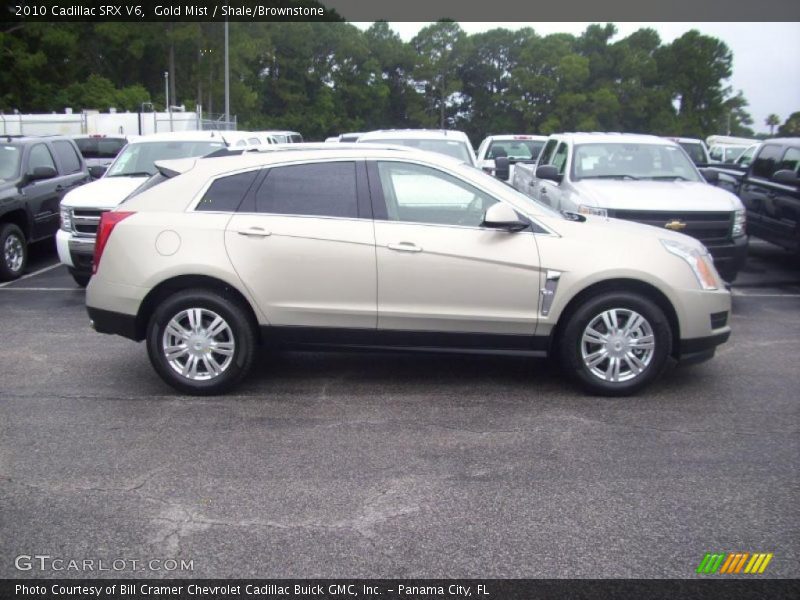 Gold Mist / Shale/Brownstone 2010 Cadillac SRX V6