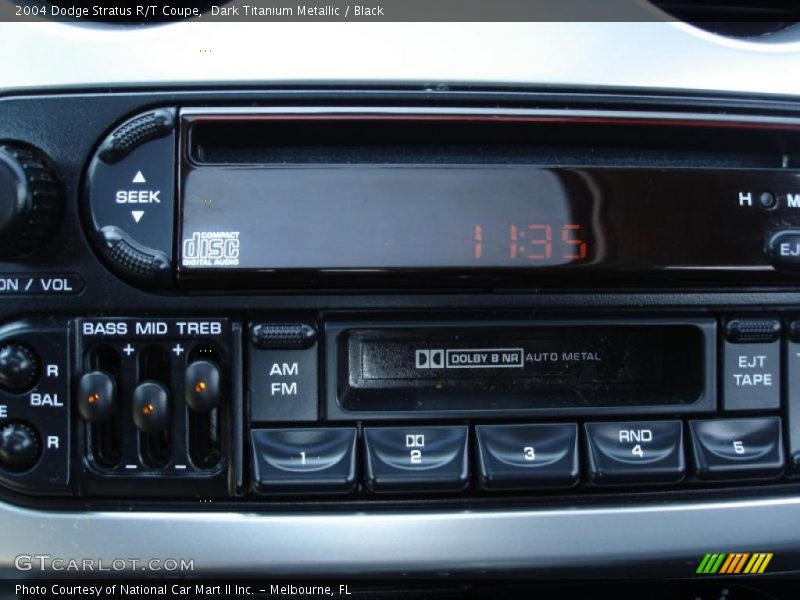 Dark Titanium Metallic / Black 2004 Dodge Stratus R/T Coupe