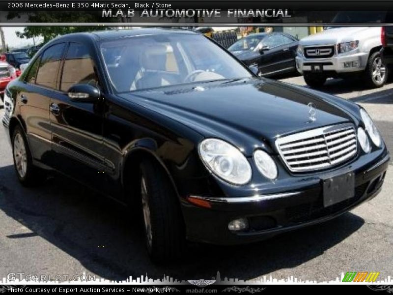 Black / Stone 2006 Mercedes-Benz E 350 4Matic Sedan