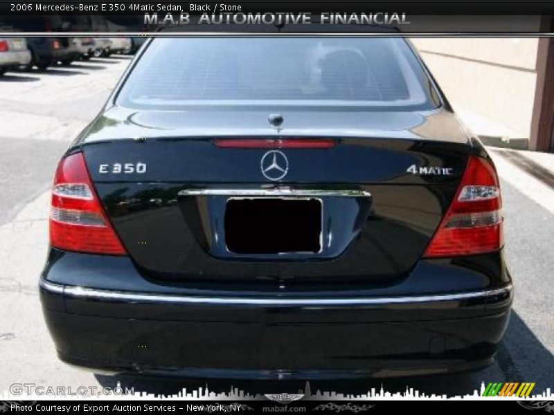 Black / Stone 2006 Mercedes-Benz E 350 4Matic Sedan