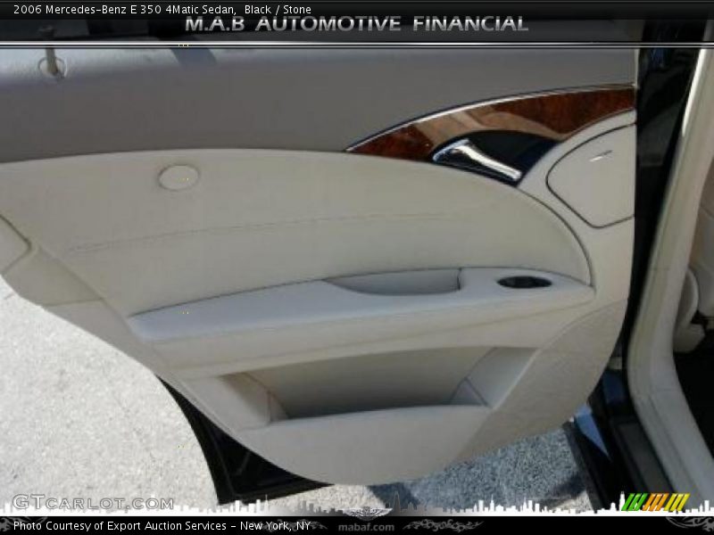 Black / Stone 2006 Mercedes-Benz E 350 4Matic Sedan