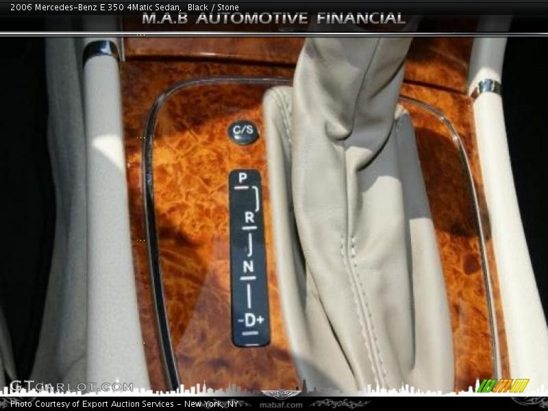 Black / Stone 2006 Mercedes-Benz E 350 4Matic Sedan