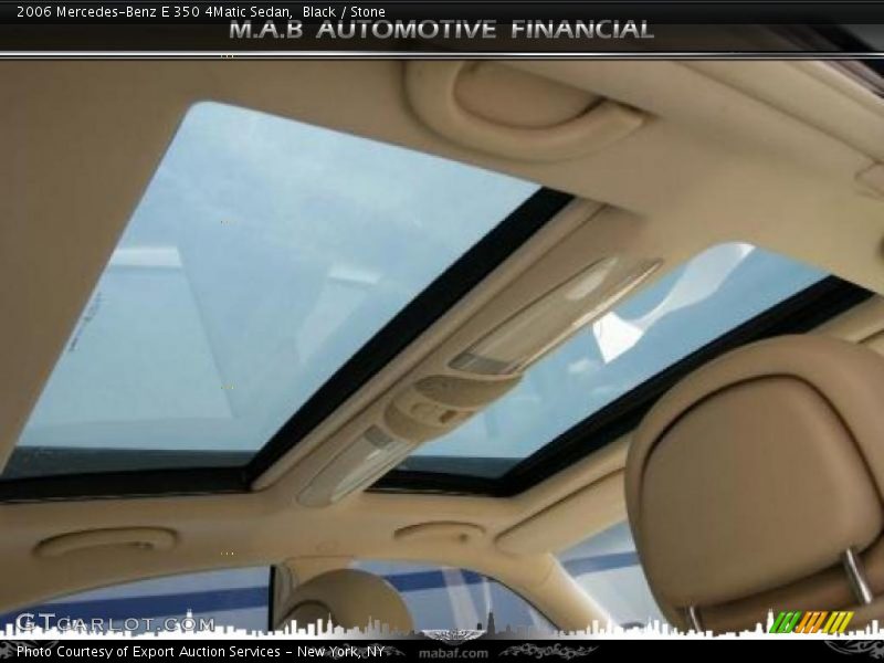 Black / Stone 2006 Mercedes-Benz E 350 4Matic Sedan