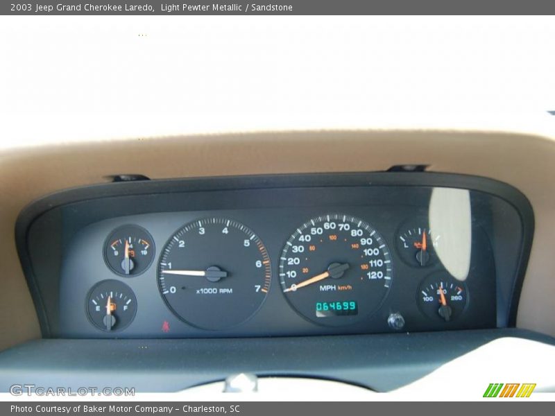 Light Pewter Metallic / Sandstone 2003 Jeep Grand Cherokee Laredo