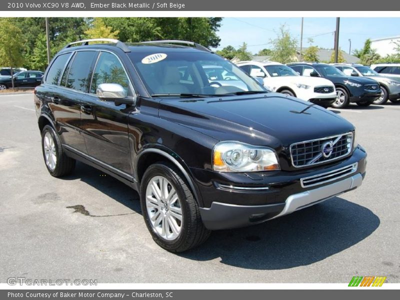 Ember Black Metallic / Soft Beige 2010 Volvo XC90 V8 AWD