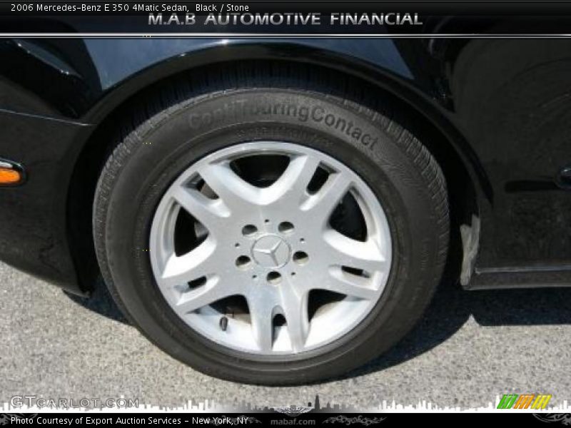 Black / Stone 2006 Mercedes-Benz E 350 4Matic Sedan