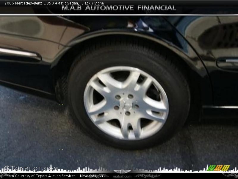 Black / Stone 2006 Mercedes-Benz E 350 4Matic Sedan