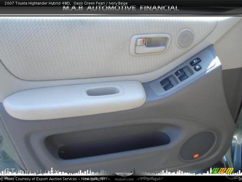Oasis Green Pearl / Ivory Beige 2007 Toyota Highlander Hybrid 4WD
