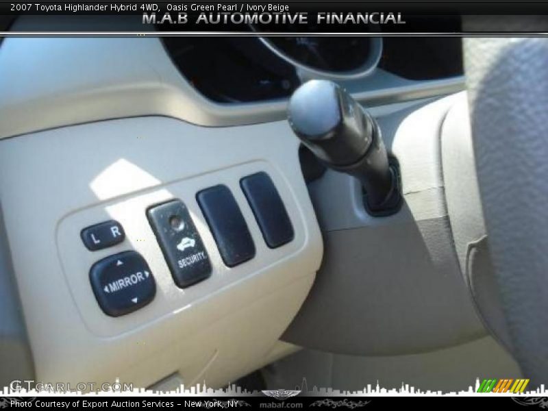 Oasis Green Pearl / Ivory Beige 2007 Toyota Highlander Hybrid 4WD