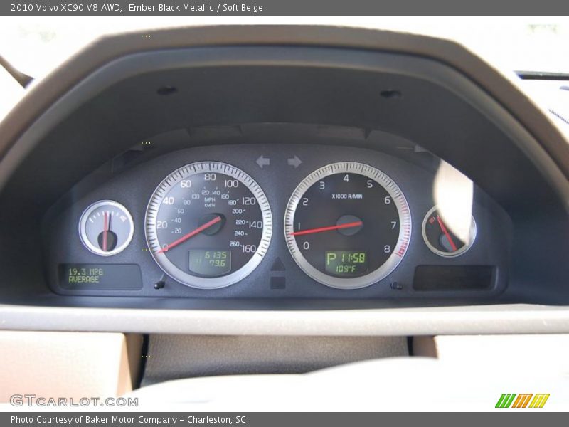 Ember Black Metallic / Soft Beige 2010 Volvo XC90 V8 AWD