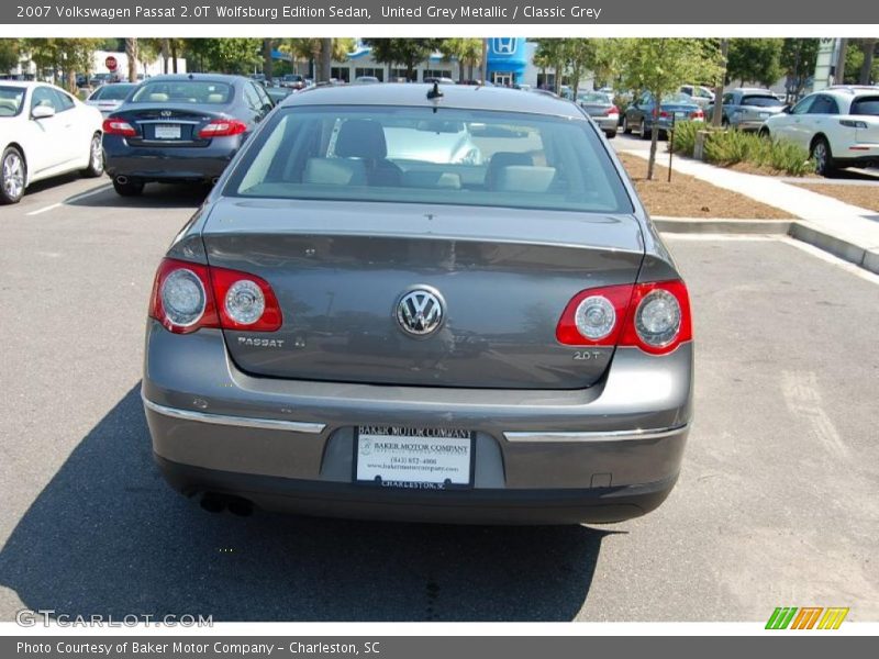 United Grey Metallic / Classic Grey 2007 Volkswagen Passat 2.0T Wolfsburg Edition Sedan