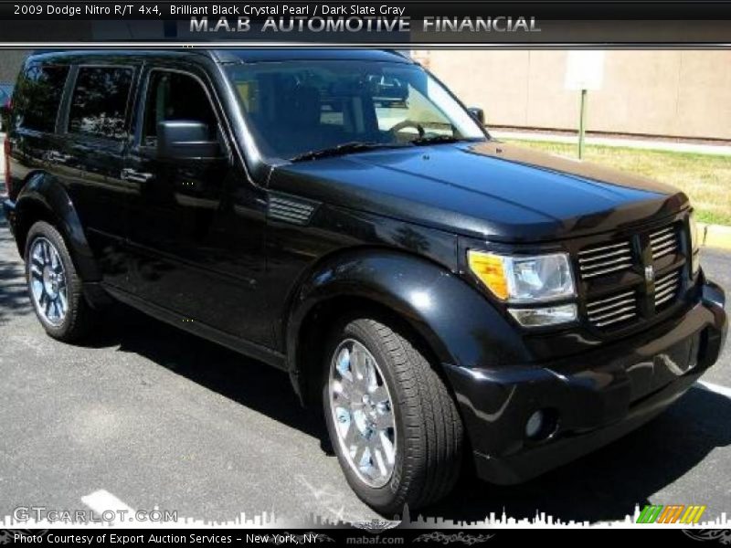 Brilliant Black Crystal Pearl / Dark Slate Gray 2009 Dodge Nitro R/T 4x4