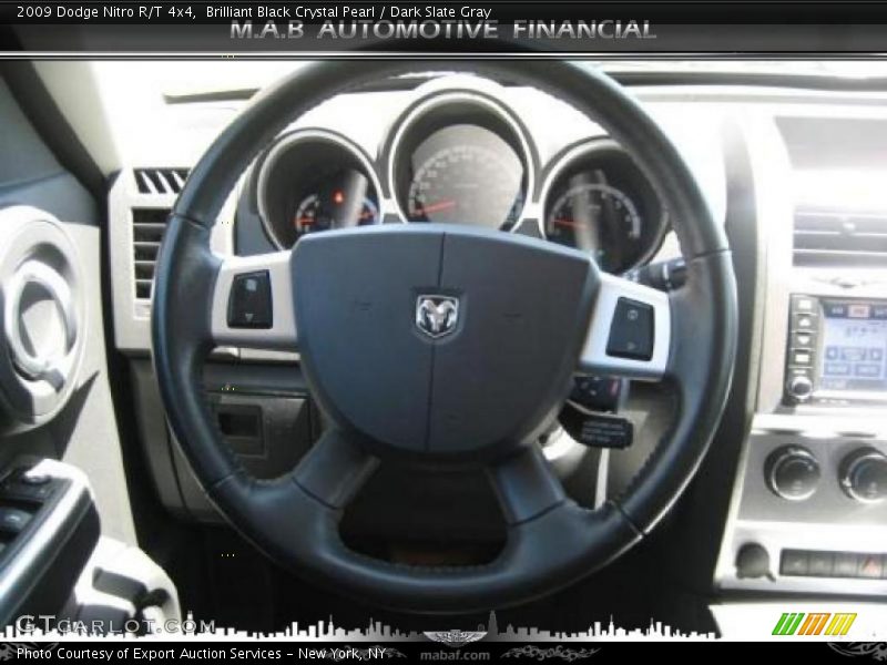 Brilliant Black Crystal Pearl / Dark Slate Gray 2009 Dodge Nitro R/T 4x4