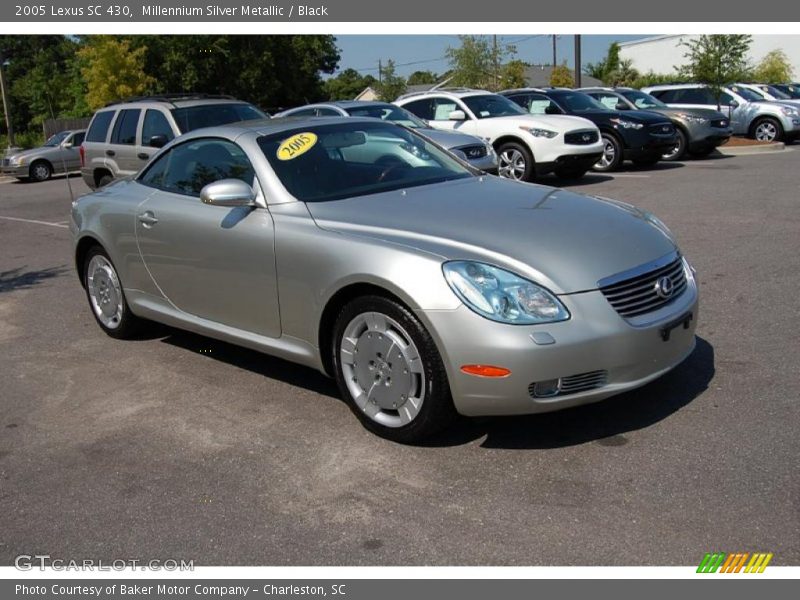 Millennium Silver Metallic / Black 2005 Lexus SC 430
