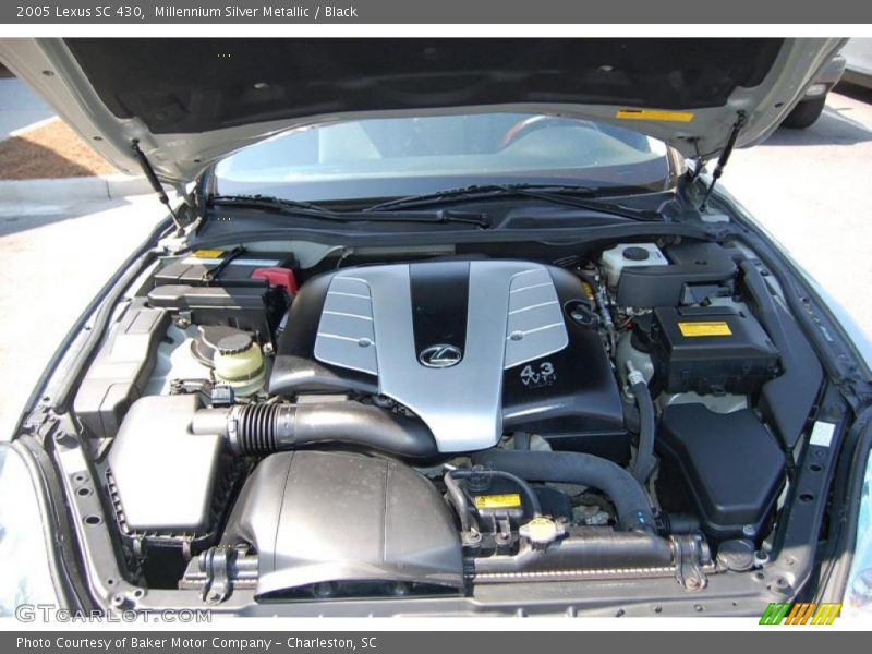 Millennium Silver Metallic / Black 2005 Lexus SC 430