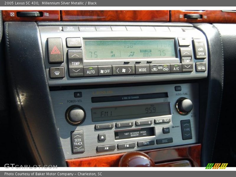 Millennium Silver Metallic / Black 2005 Lexus SC 430