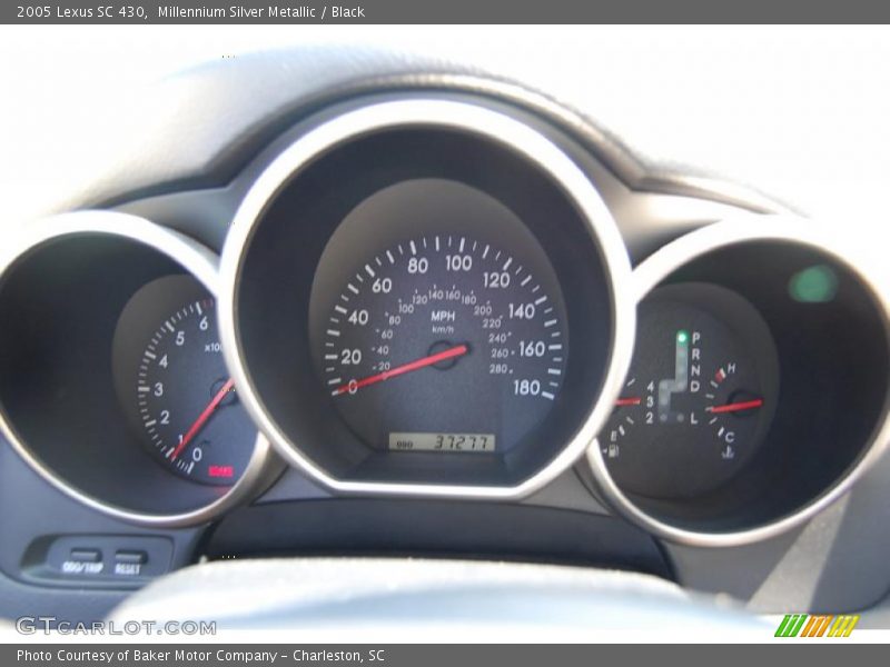 Millennium Silver Metallic / Black 2005 Lexus SC 430